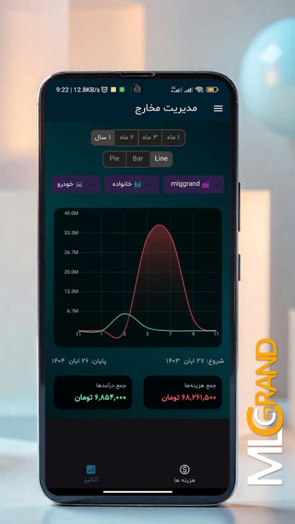 اسکرین شات اپلیکیشن اکسپنسور